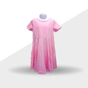 lYXIOF Girls Short Sleeve Summer Dress Pink